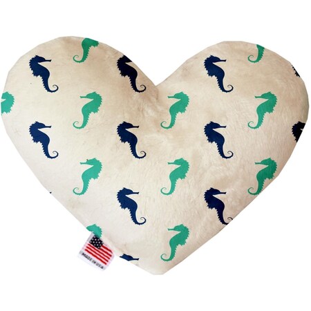 Mirage Pet Products Seahorses 8 in. Stuffing Free Heart Dog Toy 1260-SFTYHT8